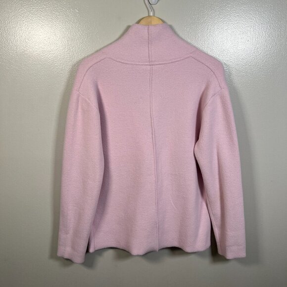 Anthropologie NVLT Knit Relaxed Blazer Jacket Size Small Pink Work Office Soft - Picture 3 of 12